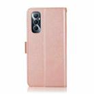 For Realme C65 4G 3-Card Slots Multifunctional Leather Phone Case(Rose Gold) - 3