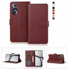 For Realme C65 4G 3-Card Slots Multifunctional Leather Phone Case(Wine Red) - 1