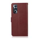 For Realme C65 4G 3-Card Slots Multifunctional Leather Phone Case(Wine Red) - 3