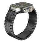 For Apple Watch SE 2023 40mm Double Lock Buckle Turtle Titanium Steel Watch Band(Black) - 2