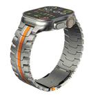 For Apple Watch SE 2022 40mm Double Lock Buckle Turtle Titanium Steel Watch Band(Titanium Orange) - 2