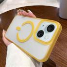 For iPhone 13 Dual-Side Frosted MagSafe Clear Phone Case(Yellow) - 1
