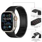 For Apple Watch Ultra 49mm PG65 Single Bead Bamboo Joint Spring Bars Titanium Metal Watch Band(Black) - 2