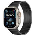 For Apple Watch Ultra 49mm PG65 Single Bead Bamboo Joint Spring Bars Titanium Metal Watch Band(Graphite Black) - 1