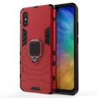 For Xiaomi Redmi 9A PC + TPU Anti-fall Protective Case with Magnetic Ring Holder(Red) - 1