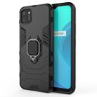 For OPPO Realme C11 PC + TPU Anti-fall Protective Case with Magnetic Ring Holder(Black) - 1