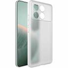 For Xiaomi Redmi K70E 5G imak 0.7mm Ultra Thin Ripple Texture Phone Case(Transparent White) - 1