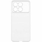 For Xiaomi Redmi K70E 5G imak 0.7mm Ultra Thin Ripple Texture Phone Case(Transparent White) - 2
