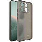 For Xiaomi Redmi K70E 5G imak 0.7mm Ultra Thin Ripple Texture Phone Case(Transparent Black) - 1