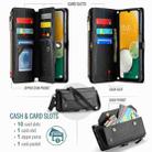 For Samsung Galaxy A13 5G / 4G CaseMe C36 Card Slots Zipper Wallet RFID Anti-theft Leather Phone Case(Black) - 3