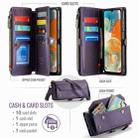 For Samsung Galaxy A23 CaseMe C36 Card Slots Zipper Wallet RFID Anti-theft Leather Phone Case(Purple) - 3
