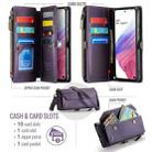For Samsung Galaxy A53 5G CaseMe C36 Card Slots Zipper Wallet RFID Anti-theft Leather Phone Case(Purple) - 3