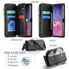For Samsung Galaxy S10 CaseMe C36 Card Slots Zipper Wallet RFID Anti-theft Leather Phone Case(Black) - 3