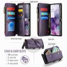 For Samsung Galaxy S20+ CaseMe C36 Card Slots Zipper Wallet RFID Anti-theft Leather Phone Case(Purple) - 3