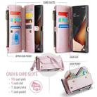 For Samsung Galaxy Note20 Ultra CaseMe C36 Card Slots Zipper Wallet RFID Anti-theft Leather Phone Case(Pink) - 3