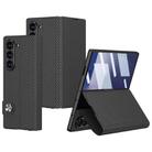 For Samsung Galaxy Z Fold7 5G GKK Integrated Flip Leather Phone Case(Carbon Fiber Texture) - 1
