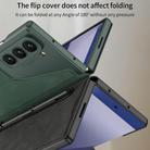 For Samsung Galaxy Z Fold7 5G GKK Integrated Armor Flip Leather Case with Pen Slot, Stylus Not Included(Brown) - 5