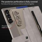 For Samsung Galaxy Z Fold7 5G GKK Integrated Armor Flip Leather Case with Pen Slot, Stylus Not Included(Litchi Texture) - 4