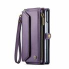 For Samsung Galaxy Z Fold6 5G CaseMe C36 Card Slots Zipper Wallet RFID Anti-theft Leather Phone Case(Purple) - 2