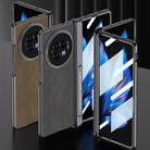 For vivo X Fold3 GKK Integrated Magnetic Fold Hinge Leather Shockproof Phone Case(Matte Black) - 2