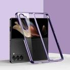 For Samsung Galaxy Z Fold6 6D Electroplating PC Shockproof Phone Case(Purple) - 1