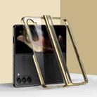 For Samsung Galaxy Z Fold6 Three Parts 6D Electroplating PC Shockproof Phone Case(Gold) - 1