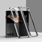 For Samsung Galaxy Z Fold6 Three Parts 6D Electroplating PC Shockproof Phone Case(Silver) - 1