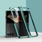 For Samsung Galaxy Z Fold6 Three Parts 6D Electroplating PC Shockproof Phone Case(Green) - 1