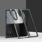 For Samsung Galaxy Z Fold7 5G Three Parts 6D Electroplating PC Shockproof Phone Case(Black) - 1