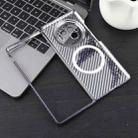 For vivo X Fold3 6D Plated Carbon Fiber Clear Magsafe PC Phone Case(Aurora Purple) - 3