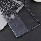 For vivo X Fold3 6D Plated Carbon Fiber Clear Magsafe PC Phone Case(Starry Black) - 2