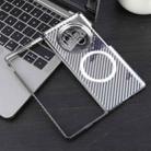 For vivo X Fold3 6D Plated Carbon Fiber Clear Magsafe PC Phone Case(Starry Black) - 3