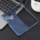 For vivo X Fold3 6D Plated Carbon Fiber Clear Magsafe PC Phone Case(Dream Blue) - 2