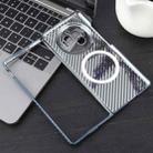 For vivo X Fold3 6D Plated Carbon Fiber Clear Magsafe PC Phone Case(Dream Blue) - 3