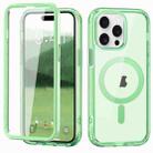 For iPhone 15 Pro Max Colorful MagSafe Magnetic PC + TPU Phone Case(Green) - 1