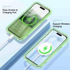 For iPhone 15 Pro Max Colorful MagSafe Magnetic PC + TPU Phone Case(Green) - 2