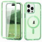 For iPhone 15 Pro Colorful MagSafe Magnetic PC + TPU Phone Case(Green) - 1