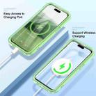 For iPhone 15 Plus Colorful MagSafe Magnetic PC Hybrid TPU Phone Case(Green) - 2