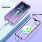 For iPhone 15 Plus Colorful MagSafe Magnetic PC Hybrid TPU Phone Case(Light Purple) - 2