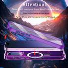 For iPhone 15 Colorful MagSafe Magnetic PC Hybrid TPU Phone Case(Dark Purple) - 3