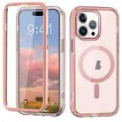 For iPhone 14 Pro Colorful MagSafe Magnetic PC + TPU Phone Case(Pink) - 1