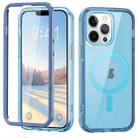 For iPhone 13 Pro Colorful MagSafe Magnetic PC Hybrid TPU Phone Case(Blue) - 1