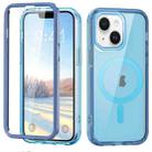 For iPhone 13 Colorful MagSafe Magnetic PC + TPU Phone Case(Blue) - 1