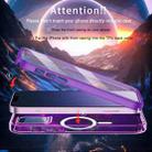 For iPhone 13 Colorful MagSafe Magnetic PC + TPU Phone Case(Dark Purple) - 3