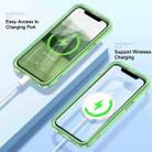 For iPhone 12 Pro Max Colorful MagSafe Magnetic PC Hybrid TPU Phone Case(Green) - 2