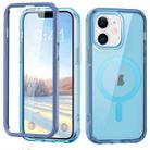 For iPhone 11 Colorful MagSafe Magnetic PC Hybrid TPU Phone Case(Blue) - 1