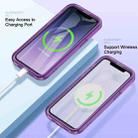 For iPhone 11 Colorful MagSafe Magnetic PC Hybrid TPU Phone Case(Dark Purple) - 2