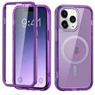 For iPhone 11 Pro Max Colorful MagSafe Magnetic PC + TPU Phone Case(Dark Purple) - 1
