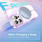 For iPhone 16 Pro Max Colorful MagSafe Magnetic PC Hybrid TPU Phone Case(Light Purple) - 2