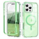 For iPhone 16 Pro Colorful MagSafe Magnetic PC Hybrid TPU Phone Case(Green) - 1